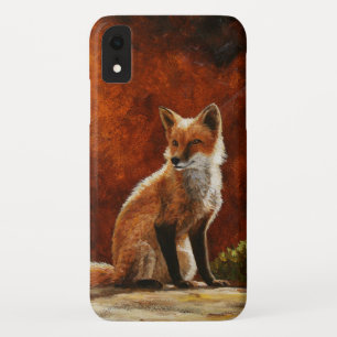 Cute Red Fox Sitting In The Sun iPhone XR Case