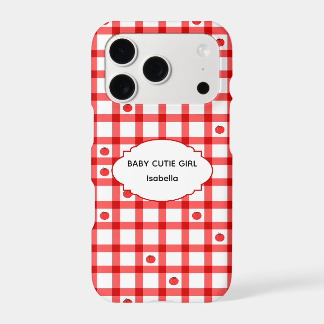 Cute Red Gingham Tomatoes (Back)