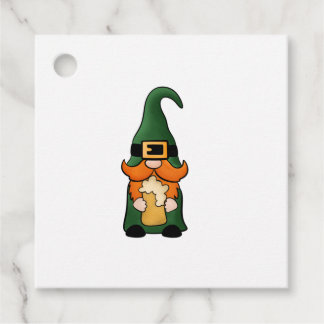 Cute Red Haired Irish Gnome   Favour Tags