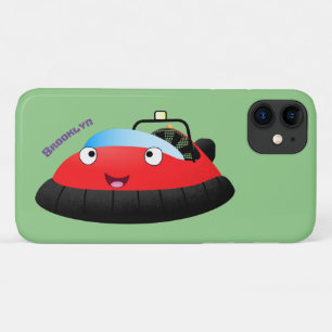 Cute red happy hovercraft cartoon iPhone 11 case