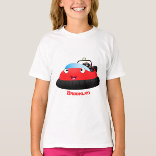 Cute red happy hovercraft cartoon T-Shirt