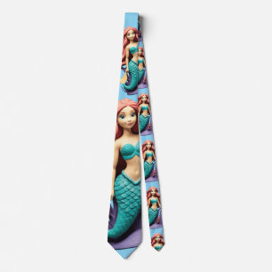 Cute Red-headed Mermaid Thunder_Cove Tie