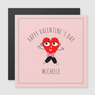 Cute Red Heart Doodle Valentines Day Personalised