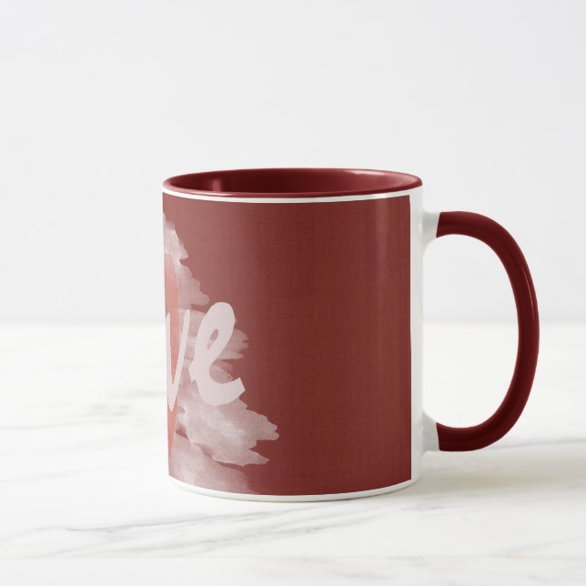 Cute Red Heart Mug (Right)