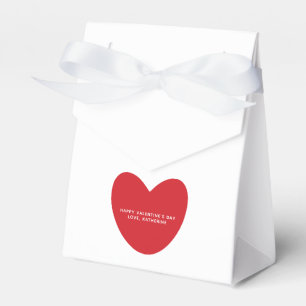 Cute red heart personalized Valentine's Day Favour Box