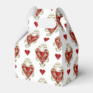 Cute red heart Valentine party Favour Box