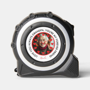 Cute Red Hearts Clock Love Grandparents Photo 1