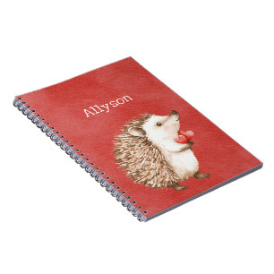 Cute Red Hedgehogs Notebook