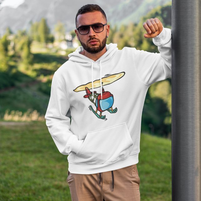 Cute Red Helicopter Fun Aviation Design  Hoodie (Creator Uploaded)
