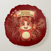 Cute Red Horse 2026 Year Of Te Horse