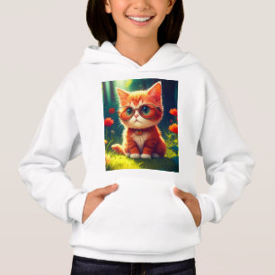 Cute Red Kitten Wearing Glasses-365478