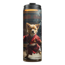 Cute Red Kung Fu Puppy