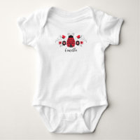 Cute Red Ladybug Newborn Baby Girl