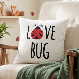 Cute Red Ladybug Nursery Decor- Love Bug Cushion