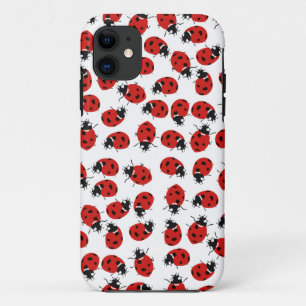 Cute Red Ladybug Pattern iPhone 11 Case
