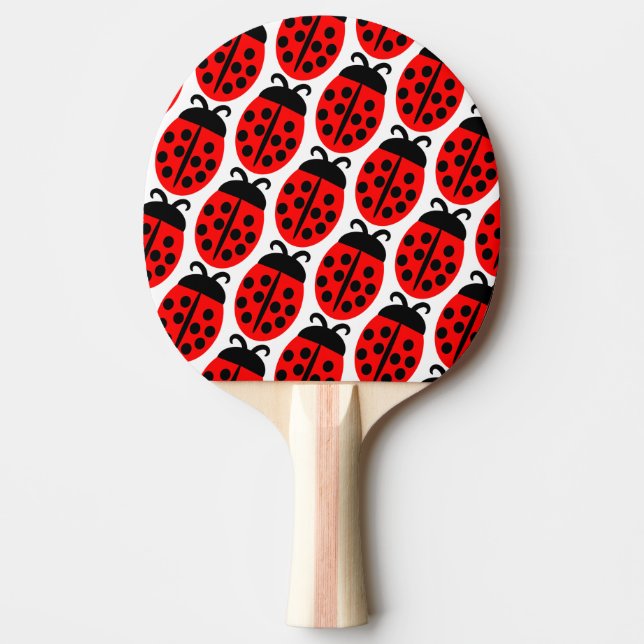 Cute Red Ladybug  Ping Pong Paddle (Front)