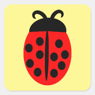 Cute Red Ladybug Sticker