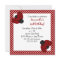 Cute Red Ladybugs Birthday Invite