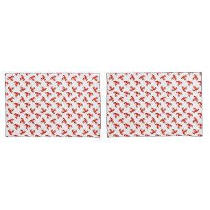 Cute Red Lobsters Pillowcase