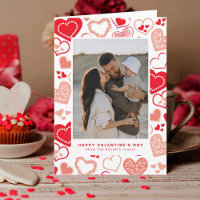 Cute Red Love Hearts Photo Valentine's Day