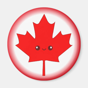 Cute Red Maple Leaf Magnet