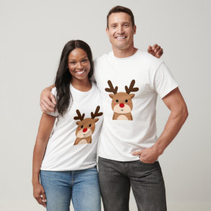 Cute Red-Nosed Reindeer T-Shirt