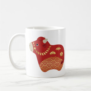 Cute red ox, Chinese New Year of the Ox Coffee Mug