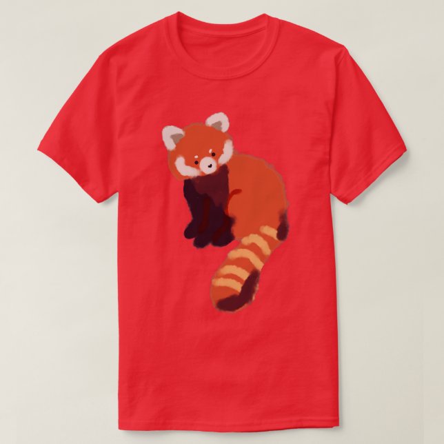 Cute red panda 23 T-Shirt (Design Front)