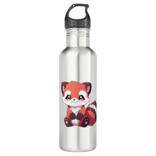 cute red panda 710 ml water bottle