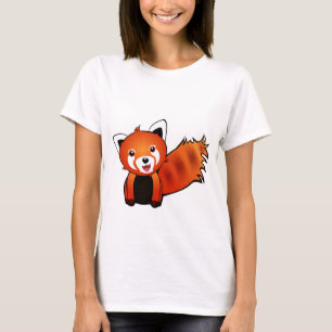 Cute red panda animation illustration T-Shirt