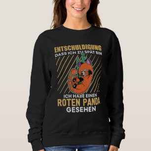 Cute red panda asia panda lady keeper biologist an sweatshirt