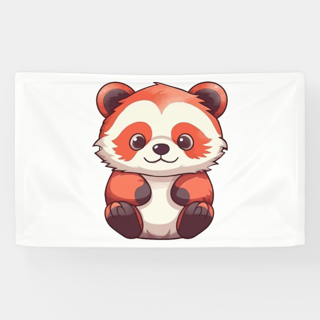 Cute Red Panda  Banner (Horizontal)