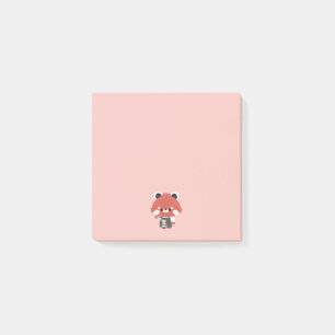 Cute Red Panda Barista Post-it Notes