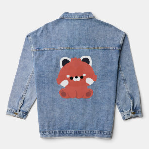 Cute Red Panda Denim Jacket