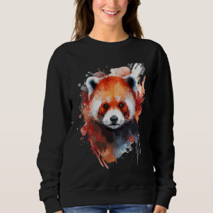 Cute Red Panda for Red Panda  Colorful rainbow col Sweatshirt
