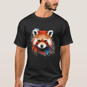 Cute Red Panda for Red Panda Colourful rainbow co T-Shirt