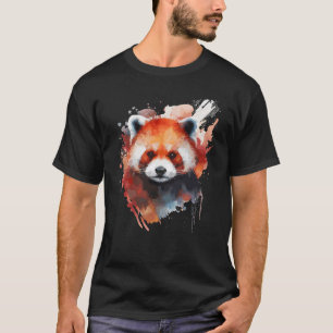 Cute Red Panda for Red Panda Colourful rainbow col T-Shirt