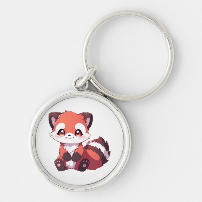  cute red panda key ring (Front)