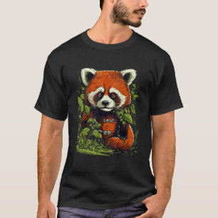 Cute Red Panda Lover Nature Graphic Animal Conserv T-Shirt