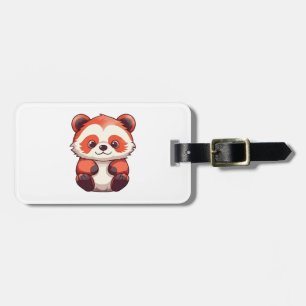 Cute Red Panda Luggage Tag