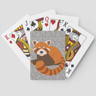 Cute Red Panda Playing Cards