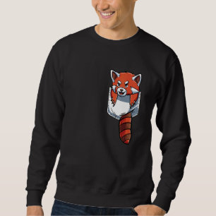 Cute Red Panda Pocket Red Panda Sweatshirt