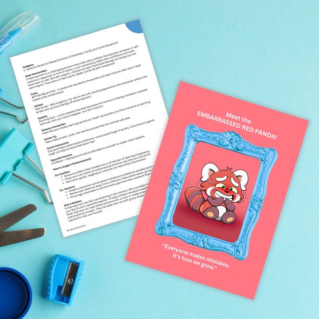 Cute Red Panda | SEL Tool for Kids | Emotion Card (Cute Red Panda | SEL Tool for Kids | Emotion Card)