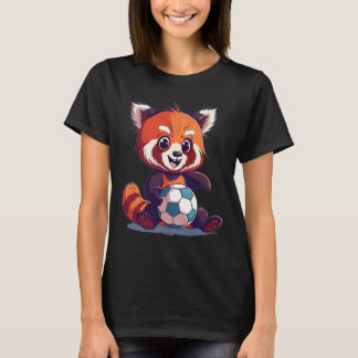 Cute Red Panda Soccer  T-Shirt