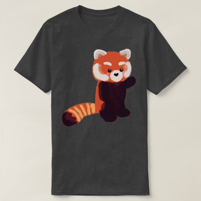 Cute red panda standing T-Shirt (Design Front)