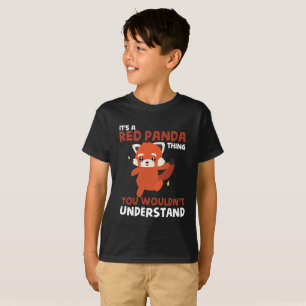 Cute Red Panda T-Shirt for Kids