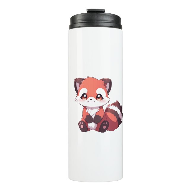  cute red panda thermal tumbler (Front)