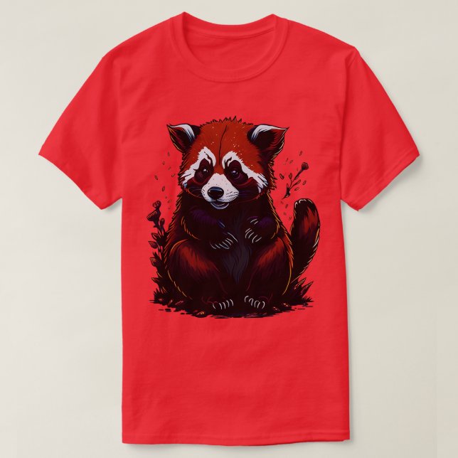 cute red panda tshirts (Design Front)