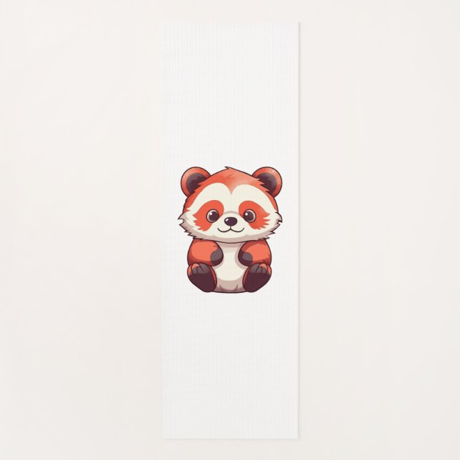 Cute Red Panda  Yoga Mat (Front)
