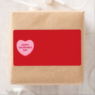Cute red pink heart blank Valentine's Day